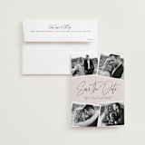 "Our collage" - Save the Dates in Vanilla by Lea Delaveris - Save the Date with Envelope