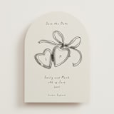 "Heart Shaped Locket" - Save the Dates in Ink Wash by Ani Somi - Front