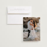 "Novella" - Save the Dates in Pearl by Brooke Chandler - Save the Date with Envelope