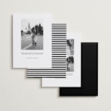 "Photosnap" - Save the Dates in Onyx by Pixel and Hank - Back of Card Options