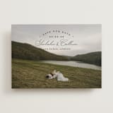 "Arched Type" - Save the Dates in Onyx by Erica Krystek - Front