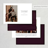"Plum Paint" - Save the Dates in Plum by Kelly Nasuta - Back of Card Options