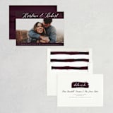 "Plum Paint" - Save the Dates in Plum by Kelly Nasuta - Assembled