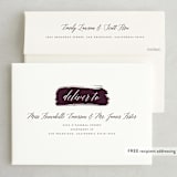 "Plum Paint" - Save the Dates in Plum by Kelly Nasuta - FREE Recipient Addressing