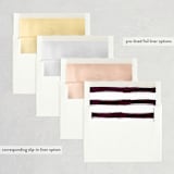 "Plum Paint" - Save the Dates in Plum by Kelly Nasuta - Envelope Liner Options