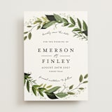 "Vines of Green" - Save the Dates in Fern by Susan Moyal - Front