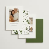 "Vines of Green" - Save the Dates in Fern by Susan Moyal - Back of Card Options