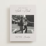 "Moment in Time" - Save the Dates in Eggshell by Paper Raven Co. - Front