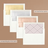 "Simply Love" - Save the Dates in Blush by Louise Kay - Envelope Liner Options