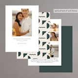 "Modern Love" - Save the Dates in Forest by Shari Margolin - Back of Card Options