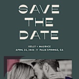 "Modern Love" - Save the Dates in Forest by Shari Margolin - Detail