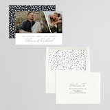 "Modern Edge" - Save the Dates in Slate by Laura Hamm - Assembled