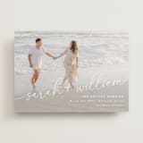 "Sweet Script" - Save the Dates in Ivory by Jessie Steury - Front