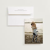 "Stacked class" - Save the Dates in Sugar by Jessica Williams - Save the Date with Envelope