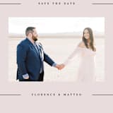 "Simply Love" - Save the Dates in Blush by Louise Kay - Detail