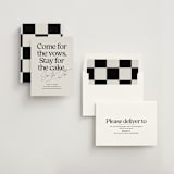 "Stay for Cake" - Save the Dates in Dark Chocolate by Jackie Crawford - Assembled
