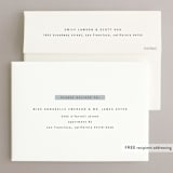 "minimal caps" - Save the Dates in Cloud by JoAnn Jinks - FREE Recipient Addressing