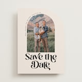 "RETRO ARCH" - Save the Dates in Desert by Morgan Kendall - Front