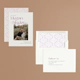 "Modern Display" - Save the Dates in Lavender by Cass Loh - Assembled