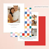 "Pop of Color" - Save the Dates in Cloud by Katt Jones - Back of Card Options