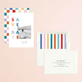 "Pop of Color" - Save the Dates in Cloud by Katt Jones - Assembled