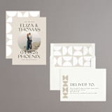 "Bold Circle" - Save the Dates in Champagne by Jessica Corliss - Assembled