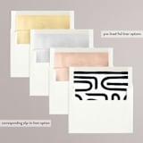 "Modern Photo Booth" - Save the Dates in Granite by Corinne Malesic - Envelope Liner Options