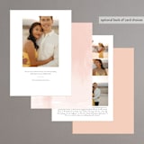 "ohagi" - Save the Dates in Peach by chocomocacino - Back of Card Options