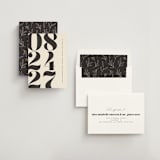 "Mod Stack" - Save the Dates in Ecru by Erica Krystek - Assembled