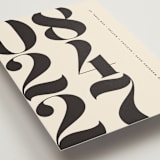 "Mod Stack" - Save the Dates in Ecru by Erica Krystek - Detail