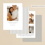 "greywoode" - Save the Dates in Greige by Sara Hicks Malone - Back of Card Options