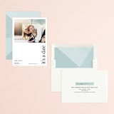 "It's our date" - Save the Dates in Snow by Mere Paper - Assembled