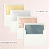 "Wide Shot" - Save the Dates in Midnight by Heather Cairl - Envelope Liner Options