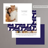 "Modern Love" - Save the Dates in Ecru by Shari Margolin - Back of Card Options
