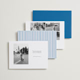 "Opening Titles" - Save the Dates in Lake by Robert and Stella - Back of Card Options