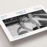 "Opening Titles" - Save the Dates in Lake by Robert and Stella - Detail