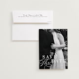 "Composition" - Save the Dates in Cloud by Ashley Rosenbaum - Save the Date with Envelope
