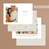 "Botanical Accent" - Save the Dates in Ivory by Airell - Back of Card Options