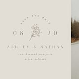 "Botanical Accent" - Save the Dates in Ivory by Airell - Detail