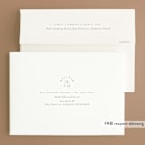 "Botanical Accent" - Save the Dates in Ivory by Airell - FREE Recipient Addressing