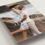 "Typographic Overlay" - Save the Dates in Veil by Brandy Folse - Detail