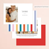 "Pop of Color" - Save the Dates in Cloud by Katt Jones - Back of Card Options