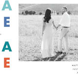 "Pop of Color" - Save the Dates in Cloud by Katt Jones - Detail