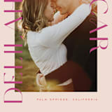 "Modern Names" - Save the Dates in Magenta by Ashley DeMeyere - Detail