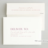 "Modern Names" - Save the Dates in Magenta by Ashley DeMeyere - FREE Recipient Addressing