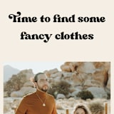 "Fancy Clothes" - Save the Dates in Ivory by GeekInk Design - Detail