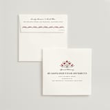 "Tapestry" - Save the Dates in Garnet by Jenna Holcomb - FREE Recipient Addressing