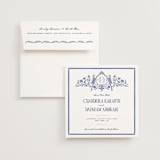 "Tapestry" - Save the Dates in Cobalt by Jenna Holcomb - Save the Date with Envelope