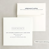 "The Square Type" - Save the Dates in Navy by Design Lotus - FREE Recipient Addressing