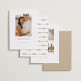 "Modern minimalism" - Save the Dates in Driftwood by Alexandra Cohn - Back of Card Options